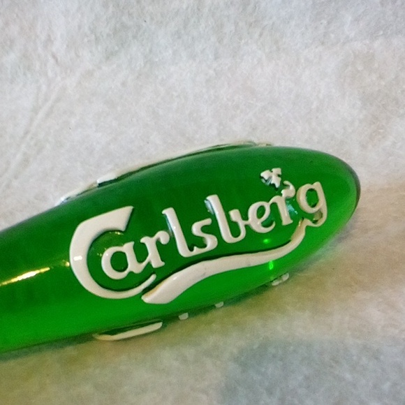 Carlsburg Danish beer tap green lucite 11" vintage great condition - Picture 4 of 5
